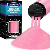 LEOBRO Pink Glitter, 180g/6.35oz Iridescent Pink Fine Glitter for Resin, Crafts, Tumblers, Nail Body, DIY Party Decorations