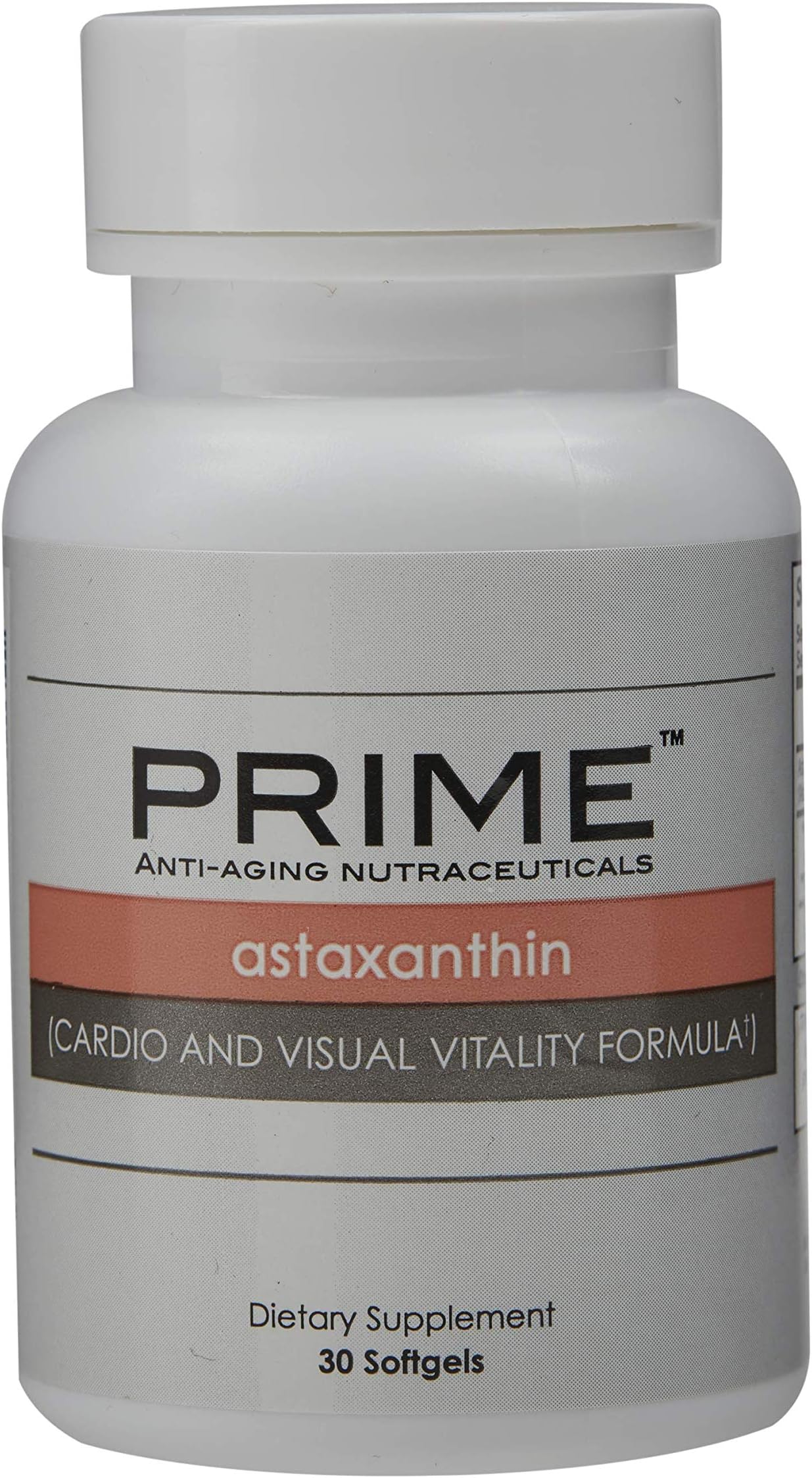 Prime Astaxanthin Cardio and Visual Vitality Formula, Anti-Aging Nutraceuticals, Promotes Optimal Cardiovascular Health & Function, Combats Free Radicals, Market America (30 Soft Gels)