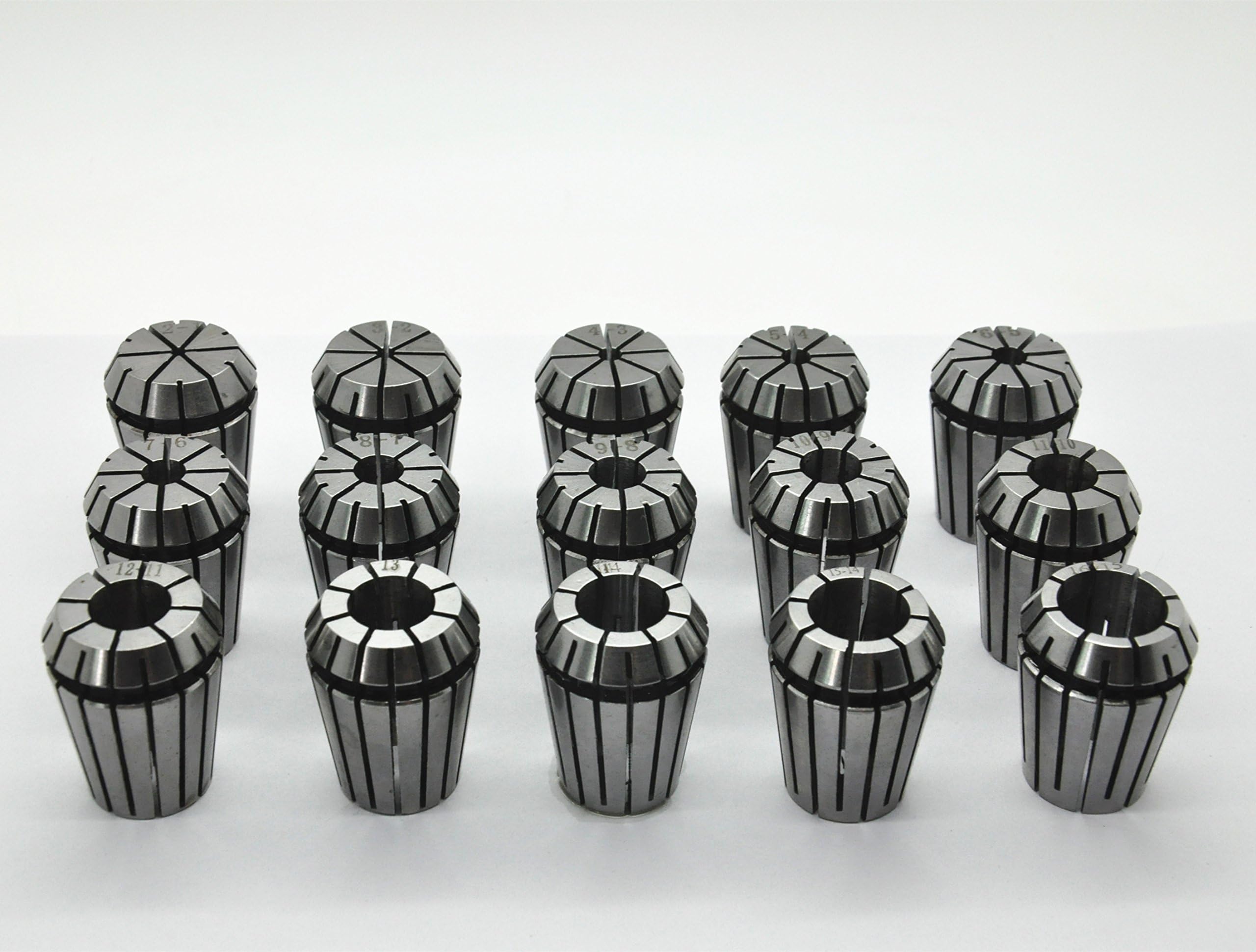 Yosoo(TM) ER25 Spring Collet Set 2mm-16mm 15 Pc Set High Quality by wasooo