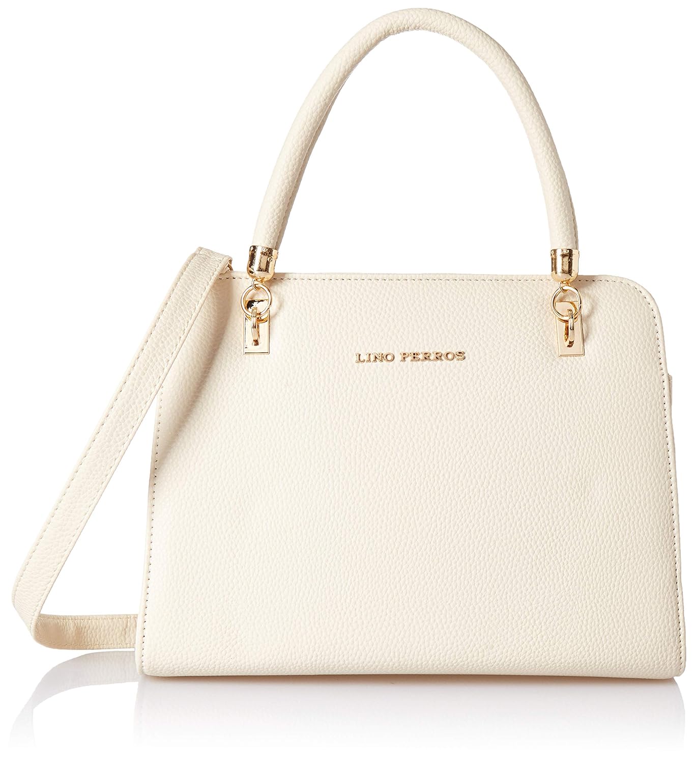 lino perros beige handbag