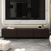 AIEGLE 71.7" W TV Stand with 3 Flip-Down Drawers, Modern Entertainment Center with Storage, Media Console Table TV Cabinet, D