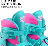 Xootz Kids Quad Skates Pink Adjustable Beginner Roller Skates Girls view 5