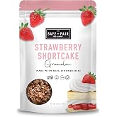 The Safe + Fair Food Company Strawberry Shortcake Granola - 12oz | Gluten-free dairy-free &amp; vegan snack, allergen-free, non-GMO, no artificial ingredients