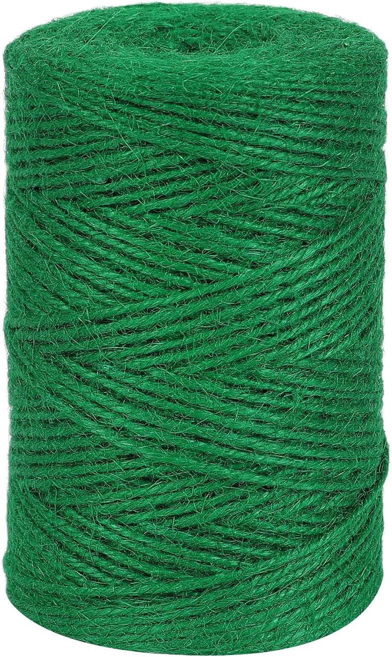 tenn well 2mm Jute Garden String 152m Natural Green Twine