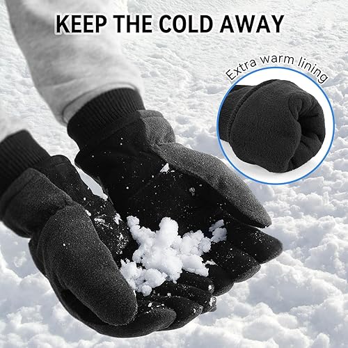 OZERO Winter Gloves for Men Women: Water-Resistant Windproof