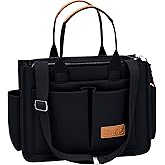 ZHMO Canvas Tote Bag for Women,Women's Bags Crossbody Bags Work Laptop Tote Bag Large Handbags Purse for Travel Nurse Teacher