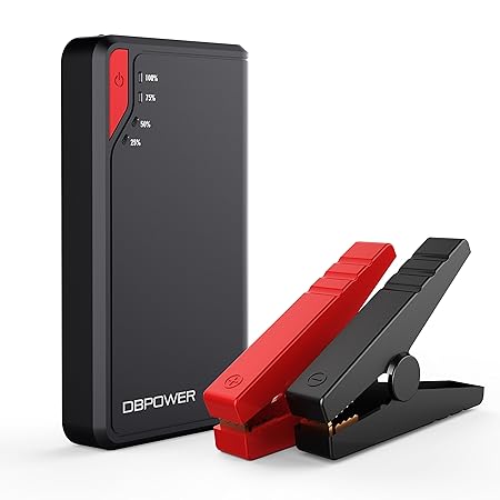 DBPOWER 300A 8000mAh Tragbarer Mini-Autostart-Starter Starthilfe, Notbatterie-Zusatzpackung, Energienbank mit LED-Taschenlamp