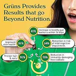 Gruns Adults Super Greens Gummies, Multivitamin