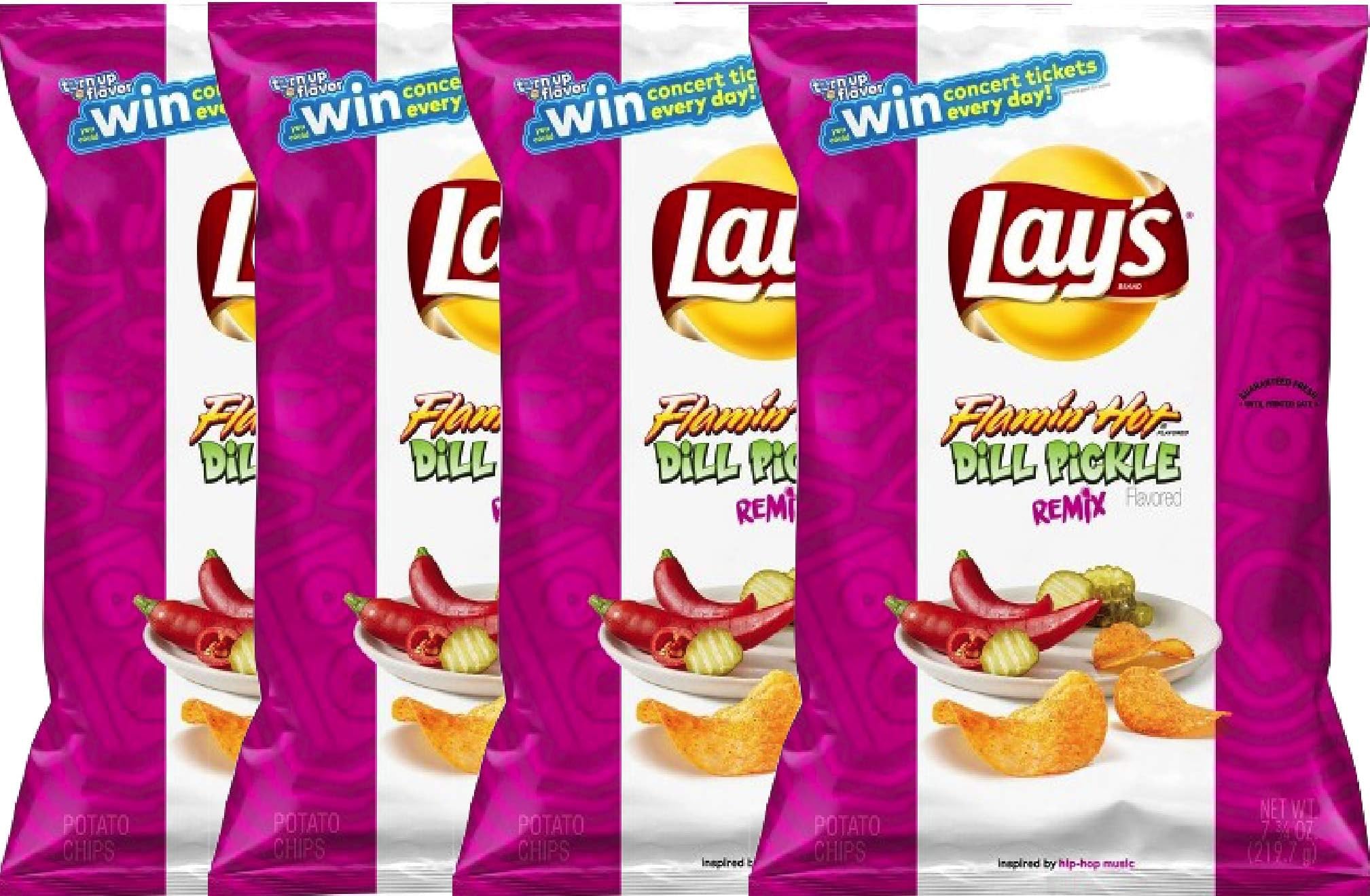 Lay's Flamin' Hot Dill Pickle Potato Chips - 7.75oz (1)