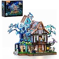 Lumibricks Sylvan-Inn Treehouse Lighting Building-Bricks-Set - 3120 Pcs Elf Hotel Cabin Collection Tree House LED Light Set f