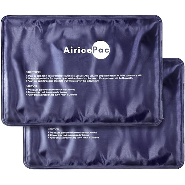 AiricePac Packs De Glace Réutilisables Pour Blessures – Poche Froide En Gel Pour Genou, Cou, épaule, Cheville, Coude, Hanche, Dos – Thérapie Par Compression à Froid Pour Gonflement, Ecchymoses