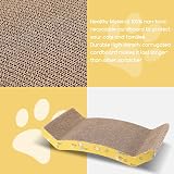 Nobleza 2Pcs Cat Scratching Board Reversible Curved Cardboard 44x22x8 cm view 5