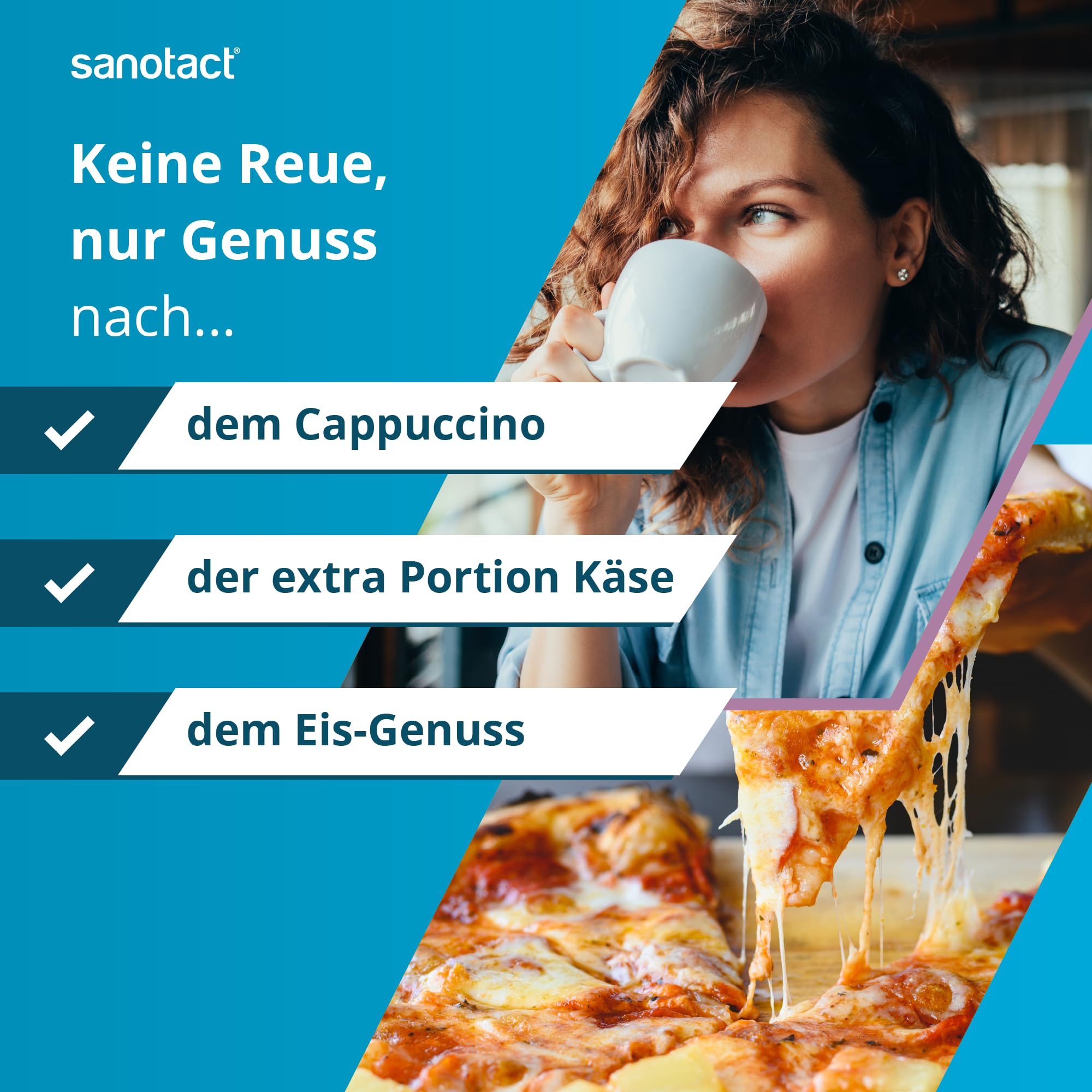 sanotact Laktase Direkt 4.500 Mini-Tabletten – 100 Stück | Für Laktoseintoleranz | Sofortige Wirkung | Ohne Wasser einnehmbar | Praktischer Klickspender 2