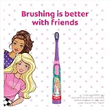 Colgate Kids Battery Barbie Toothbrush 3+ Years Sonic Vibrating Bristles view 2