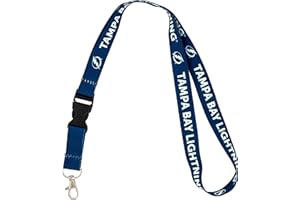 Desert Cactus Tampa Bay Lightning Lanyard NHL National Hockey League Car Keys ID Badge Holder Keychain Detachable Breakaway Snap Buckle (Lanyard 1 - Blue)