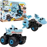 Monster Jam&trade; Monstruction Build &amp; Crash Megalodon&trade; - 8-Inch Buildable Vehicle with 14 Pieces and Screwdriver