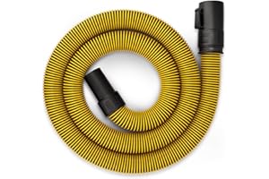 DeWalt DXVA19-2500 Ultra Durable Vacuum Hose Shop Vacuum Accessories 1-7/8", Yellow