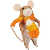 Primitives by Kathy Halloween Collectible Critter - Candy Corn Mouse