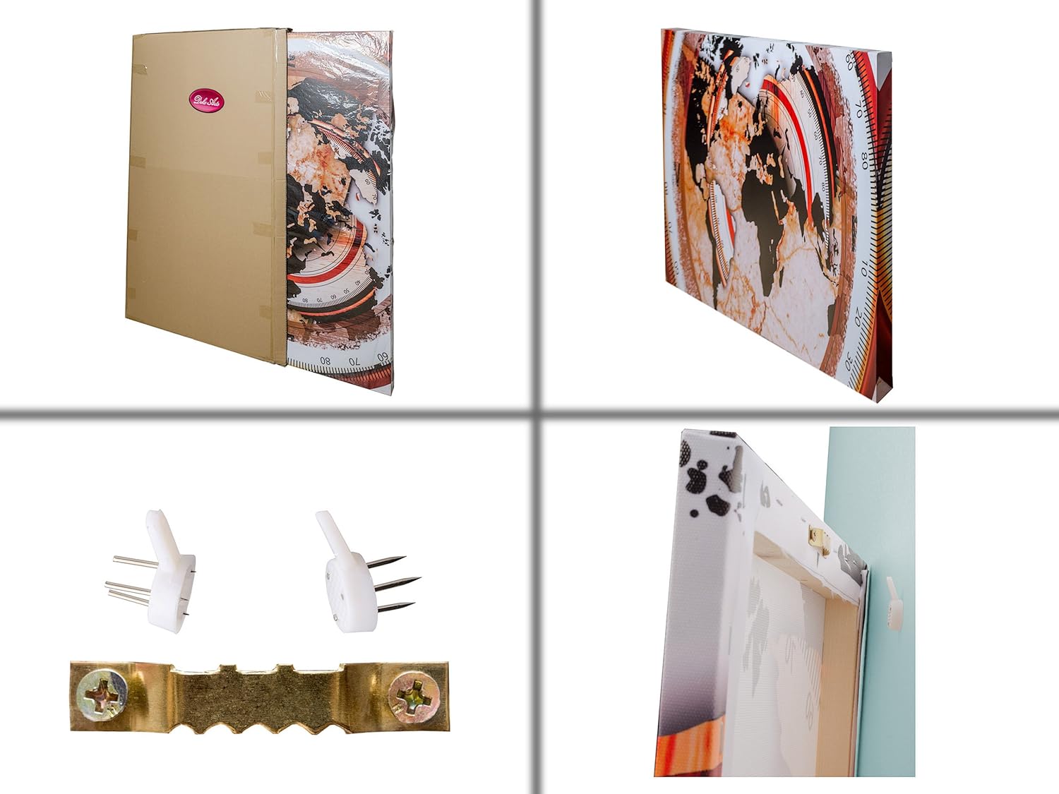 Decorazioni per interni 120x80cm stile zenfeng shui Budda Dekoarte 323 Quadro moderno su tela