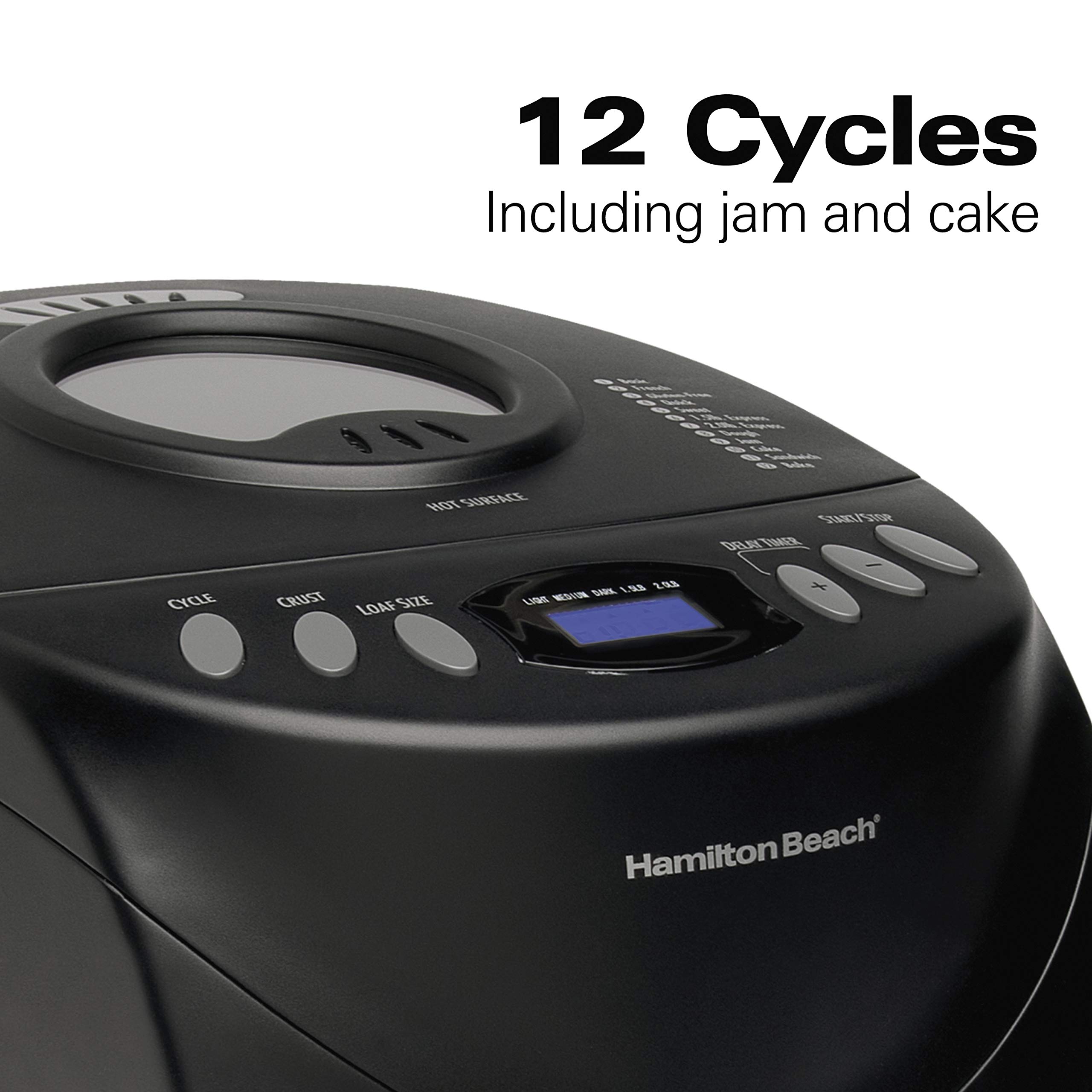 Hamilton Beach 2 lb Digital Bread Maker, Programmable, 12 Settings
