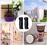 DULKET 2 Pcs 10M Cotton Rope Soft Woven Lace for Crafts Gardening Decor Knitting view 7