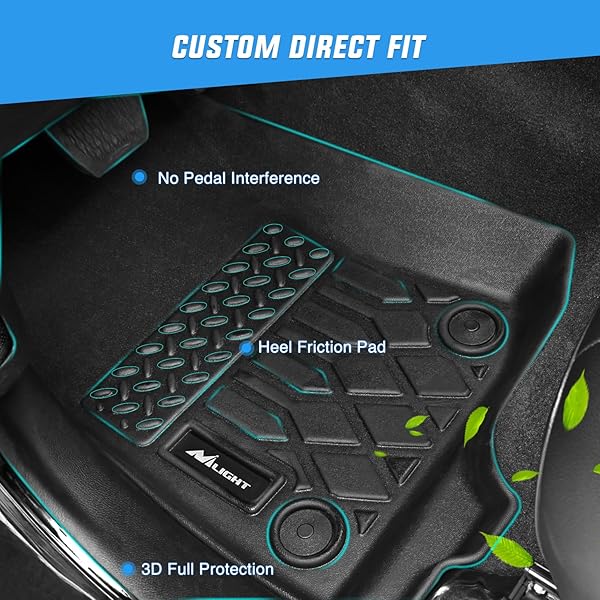 NILIGHT TPE FLOOR MATS FOR TOYOTA COROLLA SEDAN 2014 2015 2016 2017 2018 2019,ALL WEATHER CUSTOM FIT HEAVY DUTY FLOOR LINERS