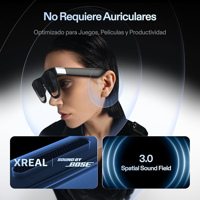 One Pro AR Gafas con Chip X1,Pantalla HD 171" y 120 Hz, Nativo 3DoF