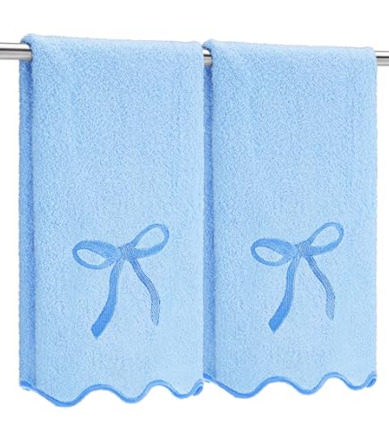 Remagr 6 Pcs Coquette Seashell Washcloths 100% Cotton Soft