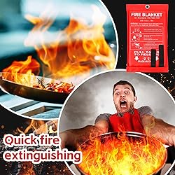 Macarrie 39” x 39” Fire Blanket Emergency Fire
