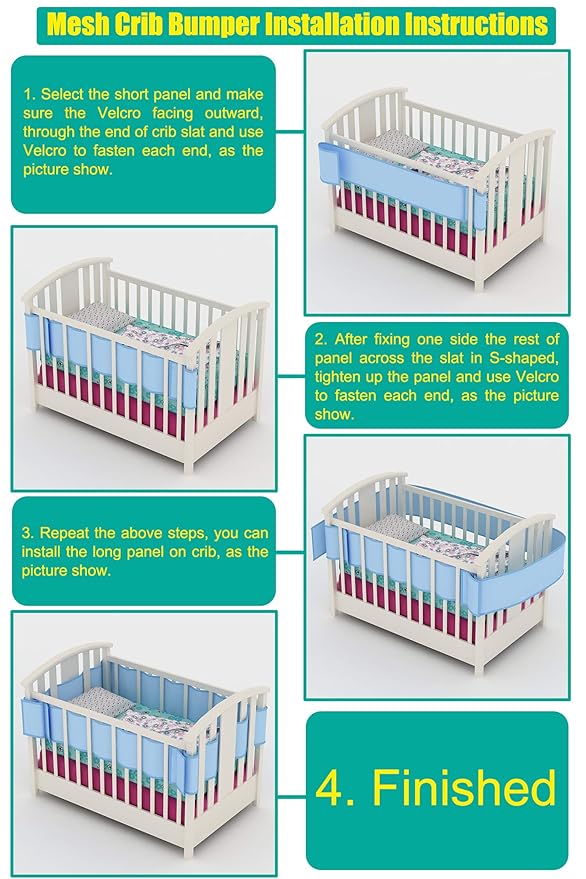 crib bumper install