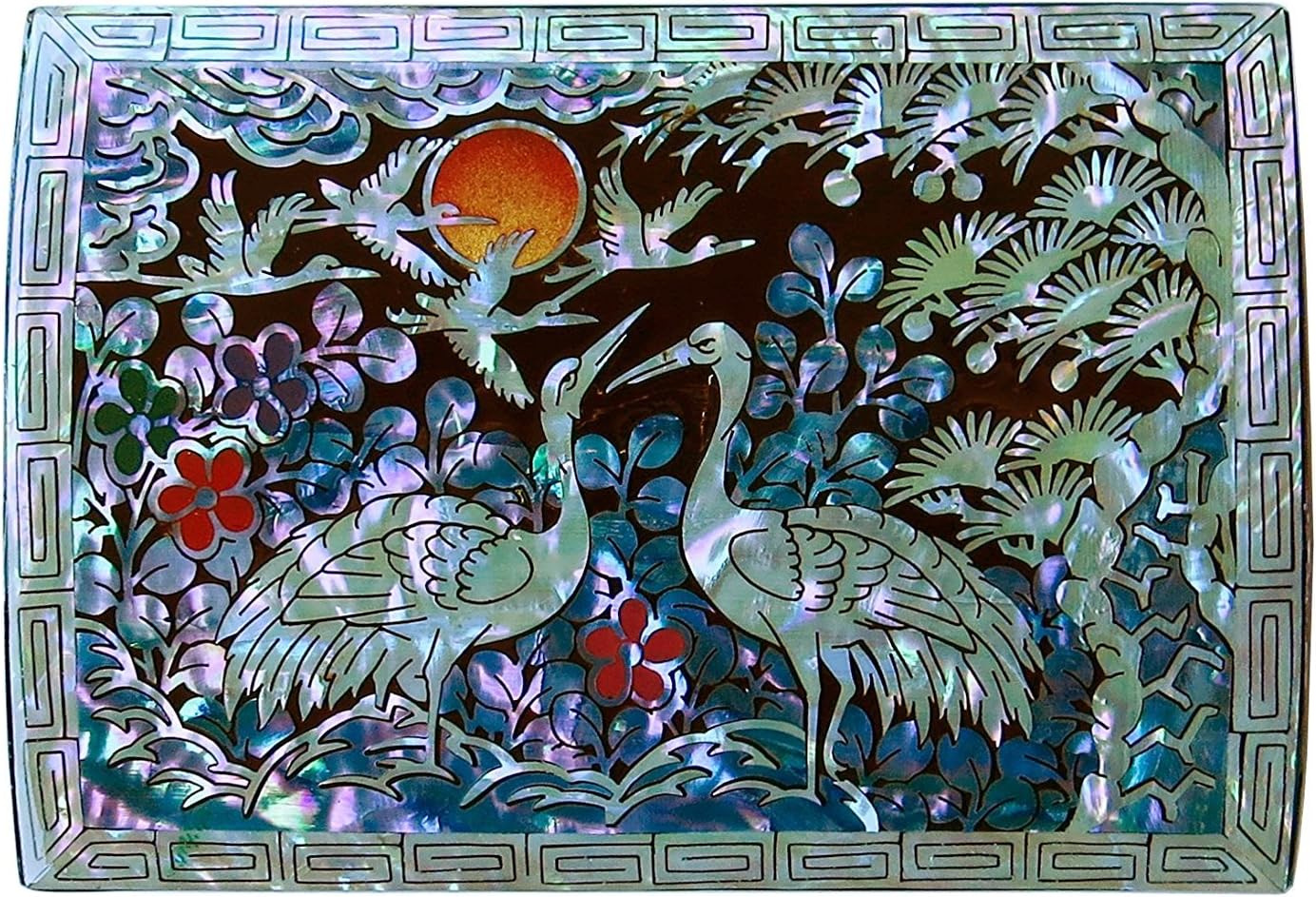 Amazon Maddesign ジュエリー小物ボックス 真珠層はめ込み ラッカー塗装されたツル ブラック ジュエリー収納 オンライン通販