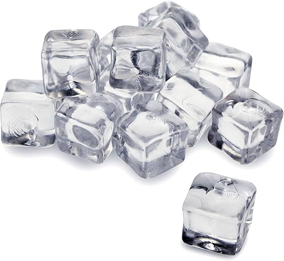 bardrinkstuff Artificial Acrylic Ice Cubes 1kg Bag of 50 (Approx