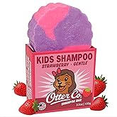 Otter co. Kids Gentle Strawberry Shampoo Bar – Tear Free Toddler Shampoo – Sulfate Free & Non Toxic – Made with Organic Ingredients – Vegan, Cruelty Free, Natural & Hydrating for All Hair, USA Made