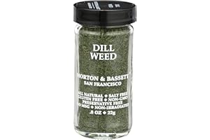 Morton & Bassett Dill Weed, 0.8 oz – Non-GMO, Salt-Free, Fresh and Fragrant Herb for Sauces, Salads & Pickling