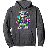 Hip hop teddy bear cool urban novelty graphic Pullover Hoodie