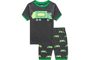 KikizYe Boys Short Sleeve Pajamas Kids Summer Pjs Children pajamas