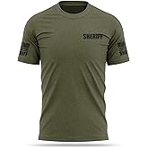 13FA Sheriff Cotton Blend Shirt - USA Patriotic Durable Tee - Soft Comfort. Perfect for on Duty