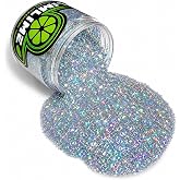 LiME LiNE Sprayable Metal Flake Paint Additive: Solvent Resistant Glitter for Automotive Custom Painting (Silver Iridescent.)