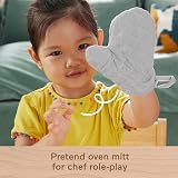 Fisher-Price Wood Kitchen 19-Piece Pretend Play Set Preschool Toys view 4
