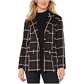 Liverpool Los Angeles Tattersall Plaid Knit Jacquard Boyfriend Blazer