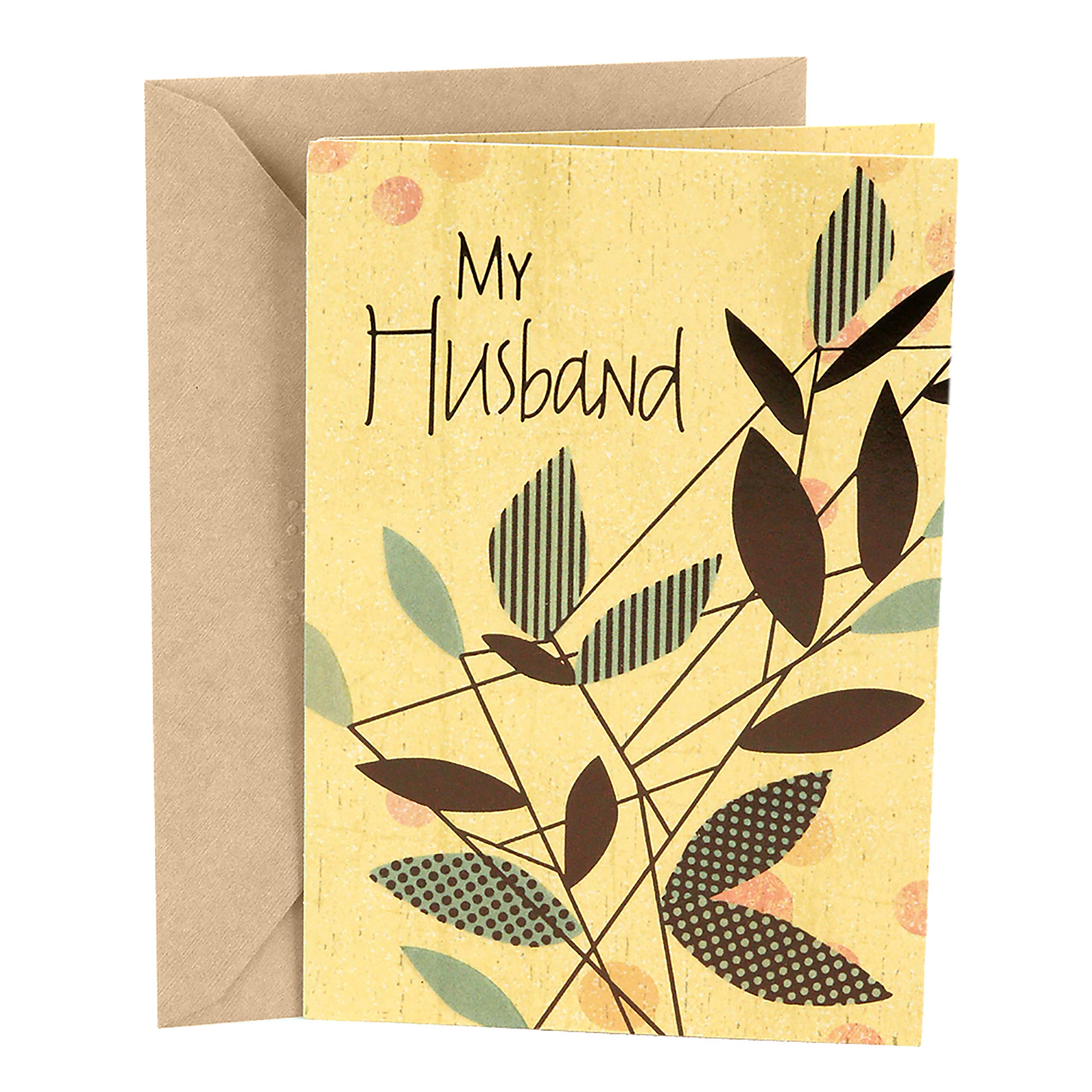 Hallmark Birthday Greeting Card to Husband (Branches and Leaves)