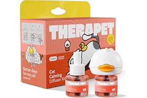Cat Calming Diffuser 60 Day Starter-Kit, Advanced Cat Pheromones Calming Diffuser, Anti-Anxiety and Cat Pheromone Diffuser fo