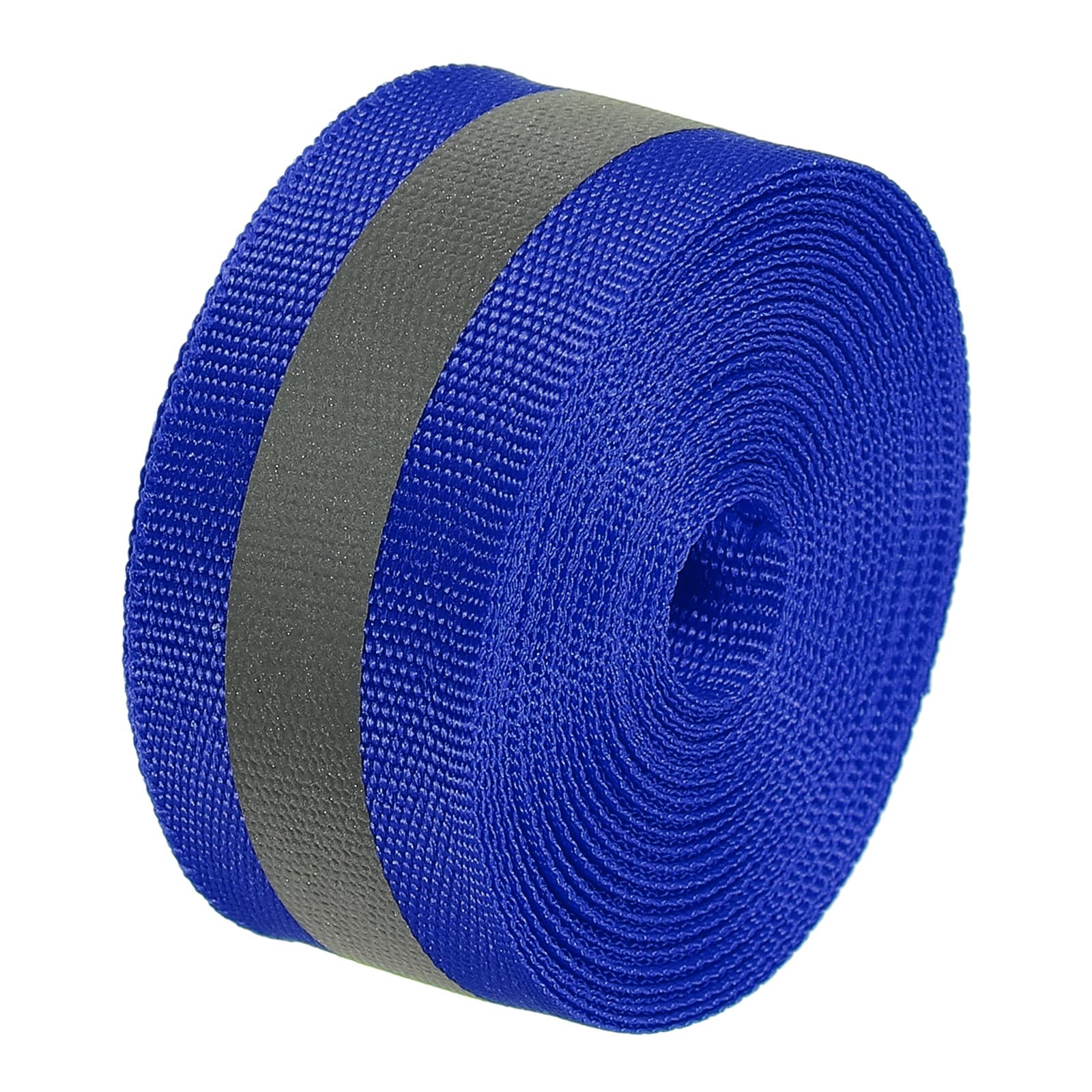 PATIKIL Reflective Tape Strip, 1" x 20FT High Visibility Reflective Strip Sew-on Reflective Tape DIY Safety Fabric Webbing for Bags Clothes Raincoats, Blue