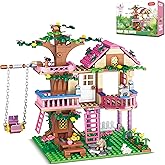 CSNRHG Dream Tree House Friends Building Set Friends Construction Educational Toy 504 Pieces Gifts for Girls Teens Kids Adults Ages 6+