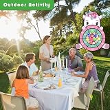 JKGIFTS 25 Inch Unicorn Dart Board Kids Toys 12 Sticky Balls Gift view 6