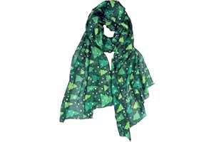 VIVIAN & VINCENT Holiday Gift Packed Soft Lightweight Sheer Fall Winter Christmas Scarf for Women Girls