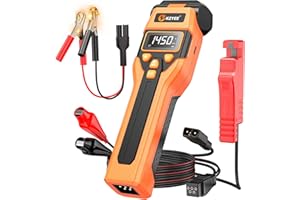 KZYEE KT80 Digital Timing Light – Dwell & Voltage Test, Advance Angle & RPM, Upgrade LED Strobe (Long-Life & Stable), USB-C Rechargeable with 12V Backup, Works on 6V & 12V Gas Engines (2/4 Stroke)