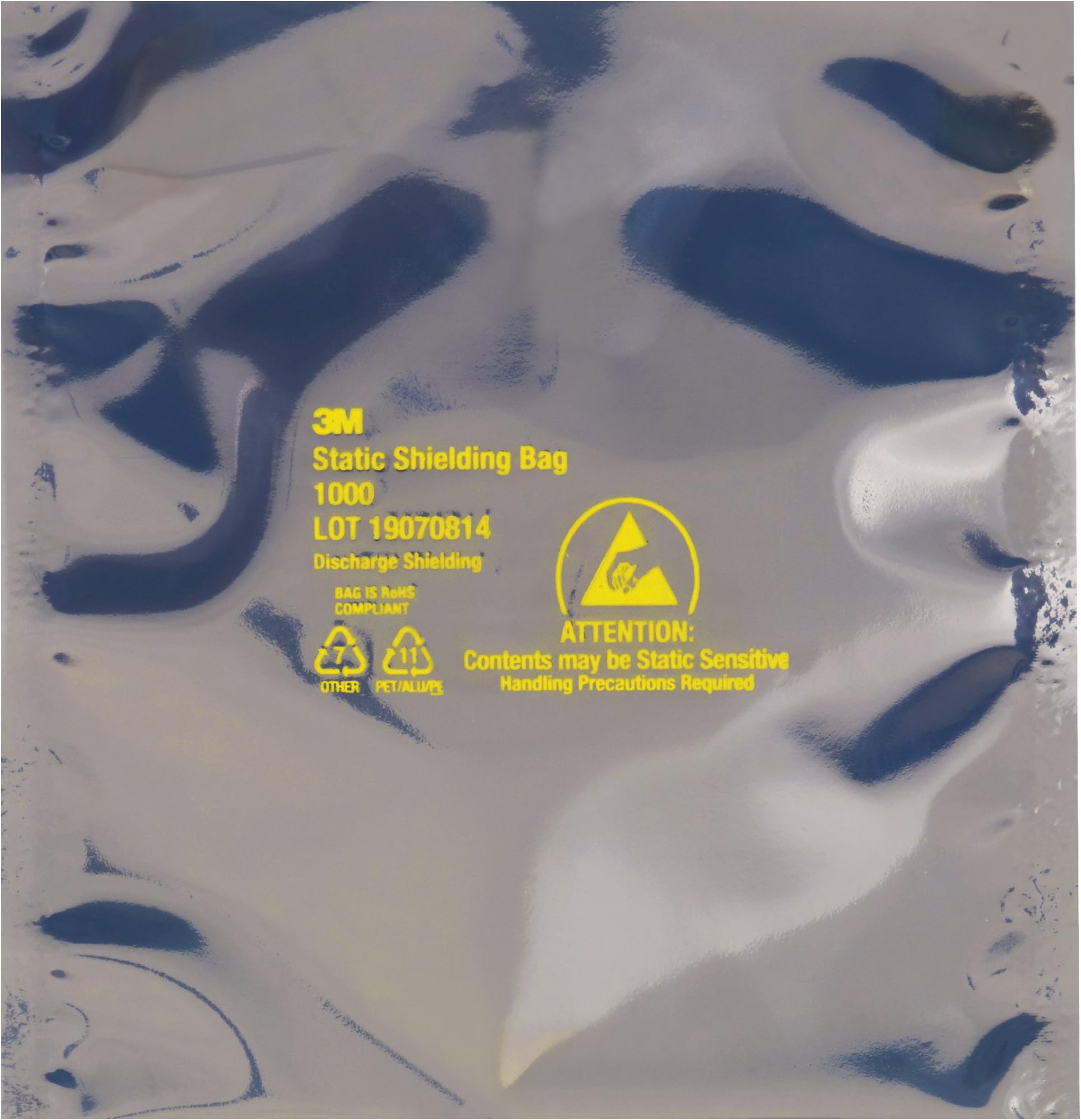 Open End Static Shielding Bags, 10" x 12", Transparent, 100/Case