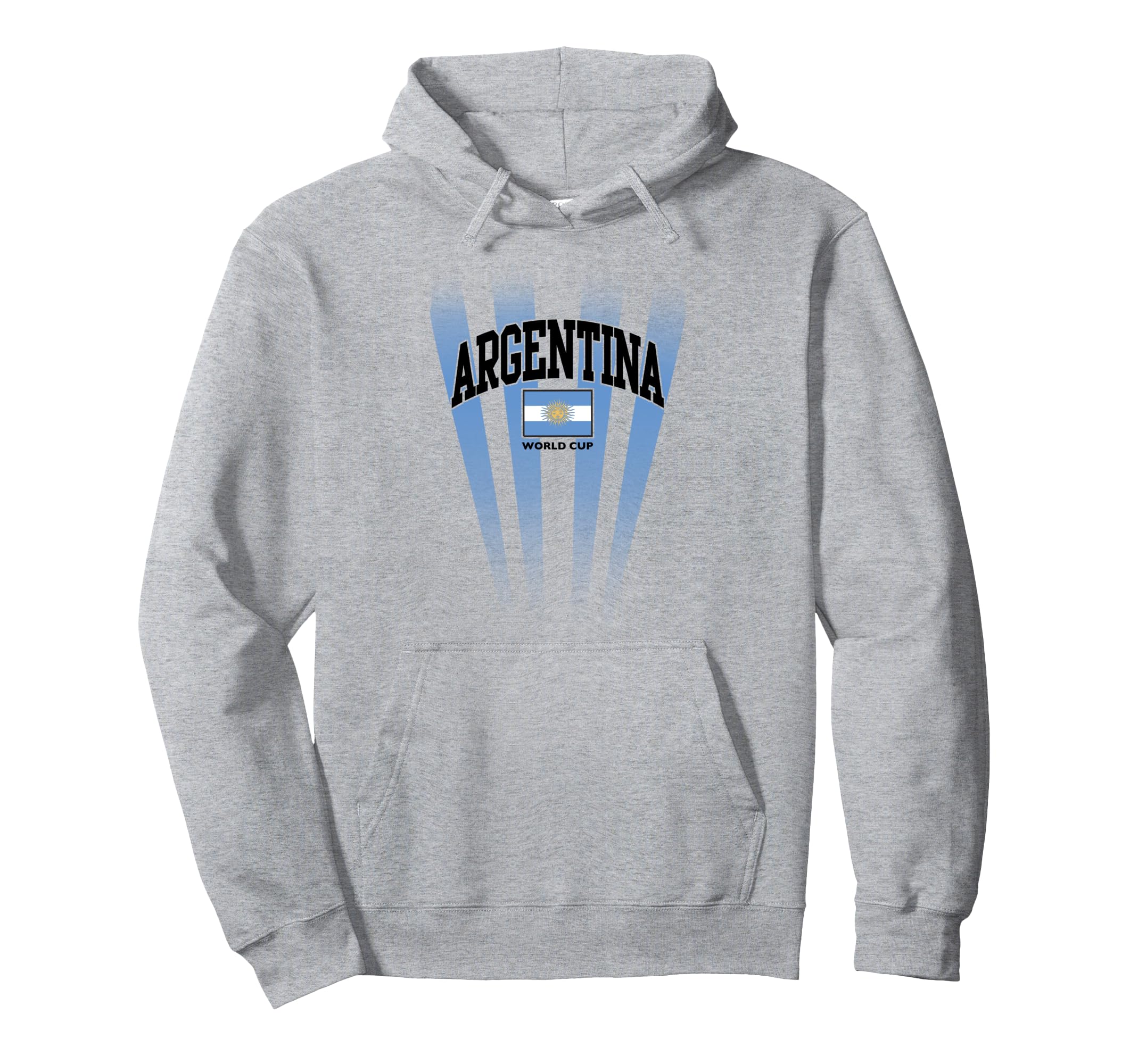Argentina World Cup Centre Flag Blue White Pullover Hoodie