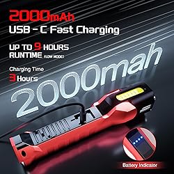 Anhay Rechargeable Work Light, 1200 Lumens LED Work